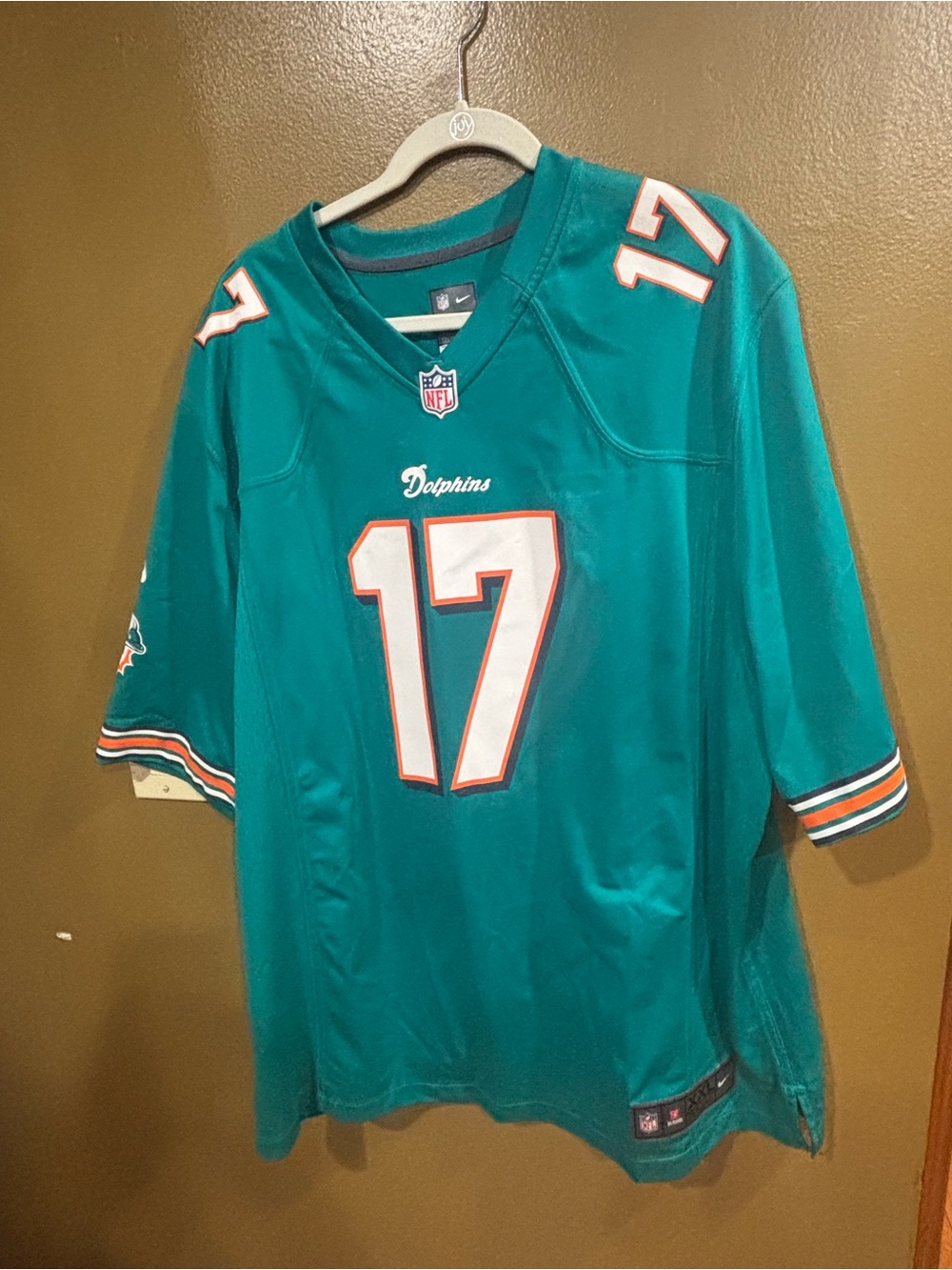 PREOWNED Nike Miami Dolphins Ryan Tannehill #17 On-Field Jersey Teal Men’s XXL